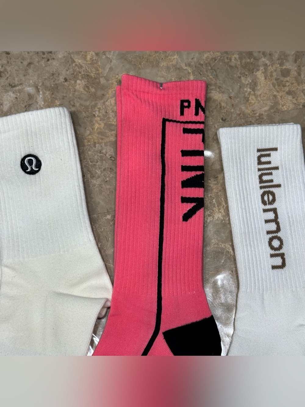 New Women’s Lululemon Athletica Socks and Pink sock set
3 pairs Size Medium - Picture 3 of 4